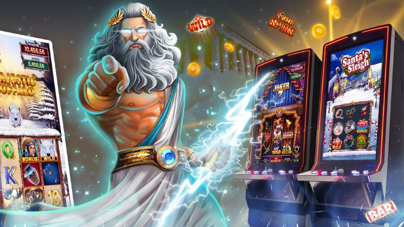 Hình ảnh một ván game slot mang chủ đề thần thoại